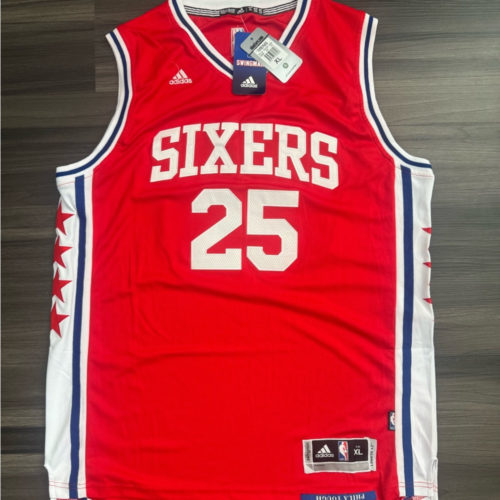 Adidas Philadelphia 76ers Ben Simmons #25 NBA Stitched Jersey Men’s +2 Length XL